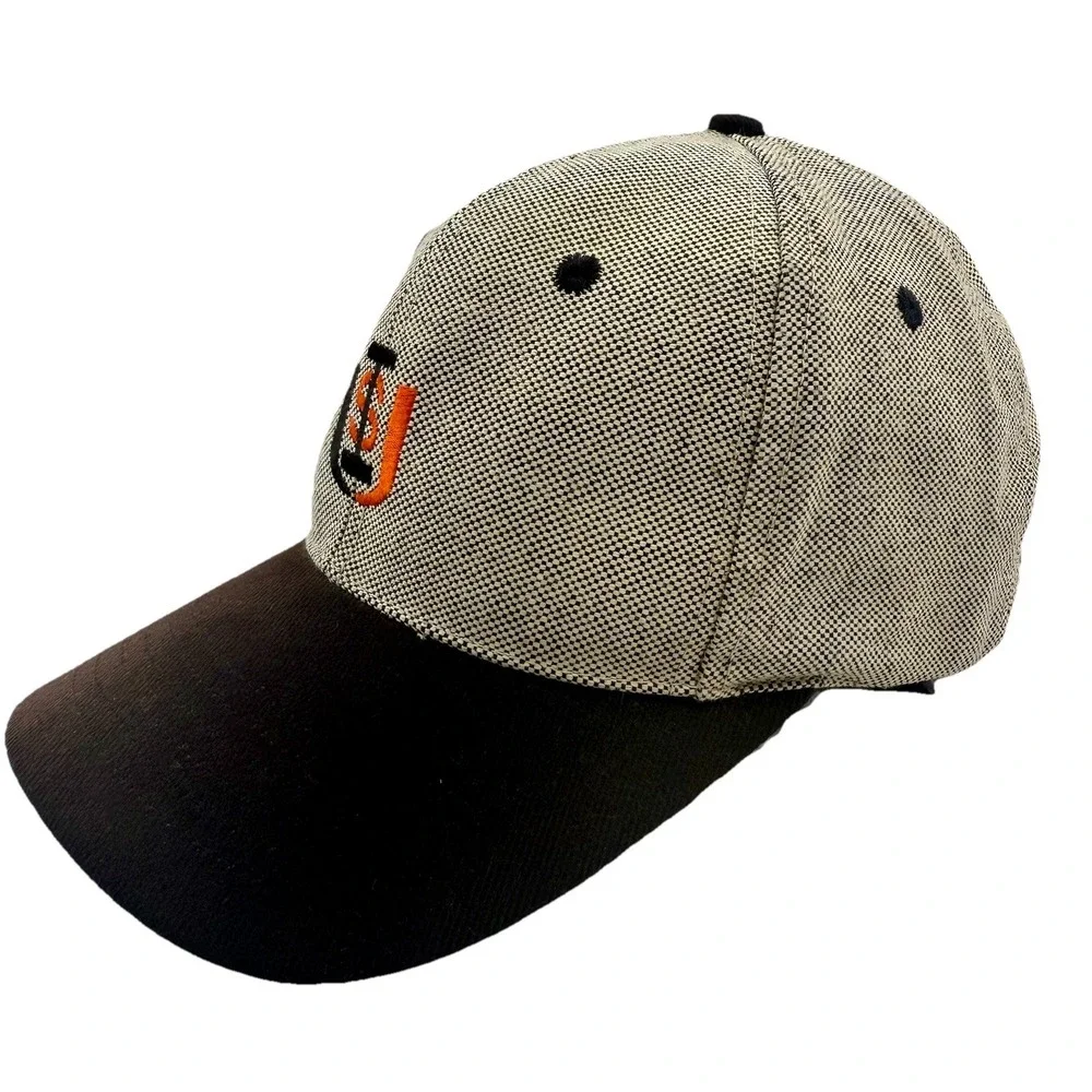 Idaho‎ State University Vintage ISU Ball Cap Brown With Micro Check Embroid Logo